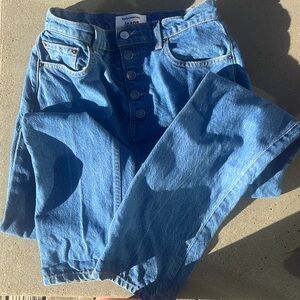 Reformation Cynthia high rise straight jeans